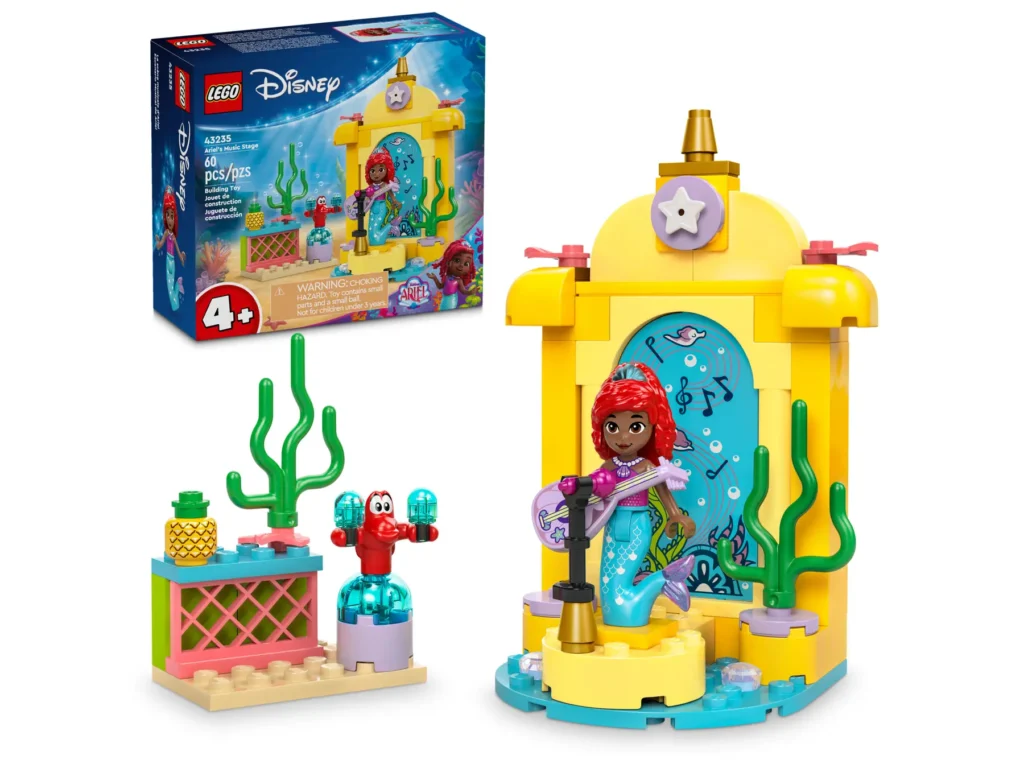lego disney 43235 ariel's music stage