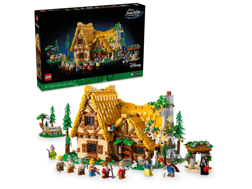 lego disney 43242 snow white and the seven dwarfs' cottage