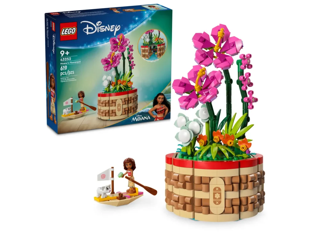 lego disney 43252 moana's flowerpot
