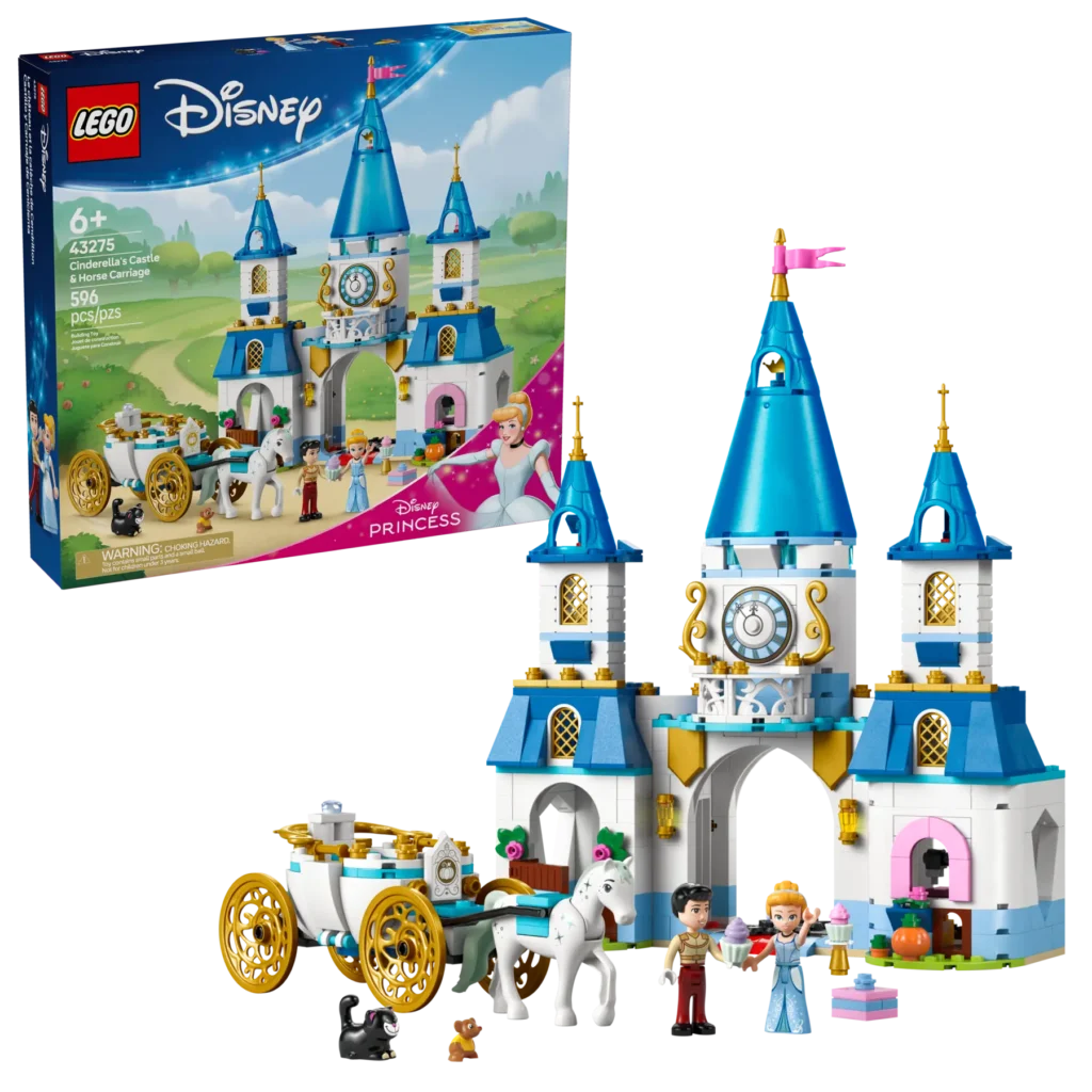 lego disney 43275 cinderella's castle & horse carriage