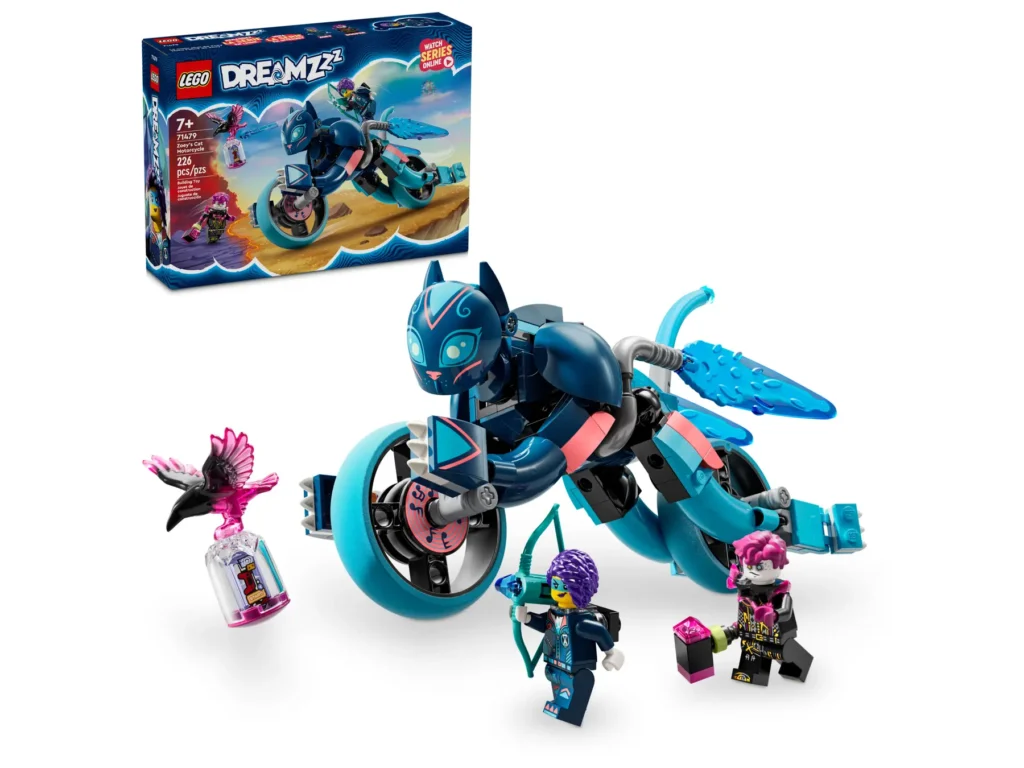 lego dreamzzz 71479 zoey's cat motorcycle