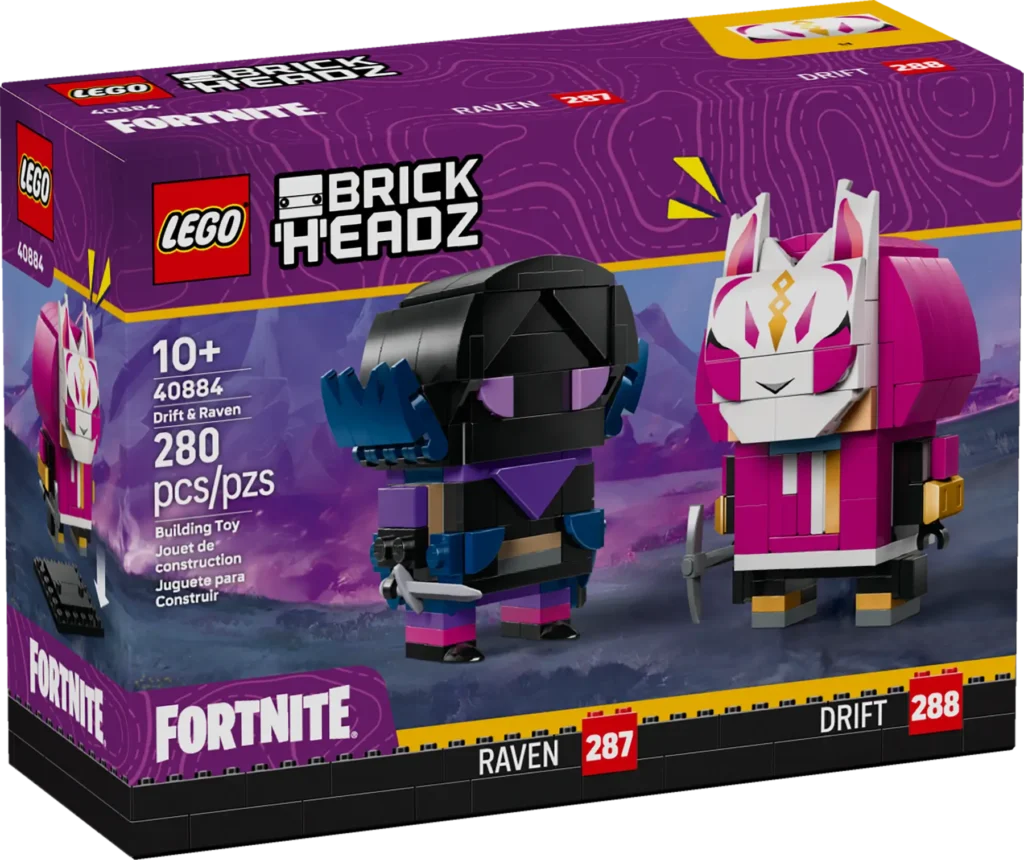lego fortnite brickheadz 40884 drift & raven (1)
