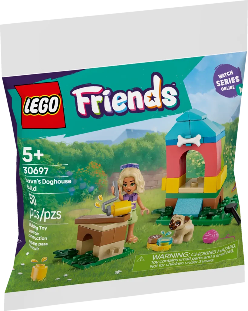 lego friends 30697 nova's doghouse build