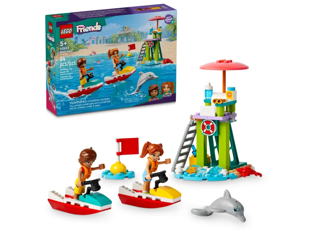 lego friends 42623 beach water scooter