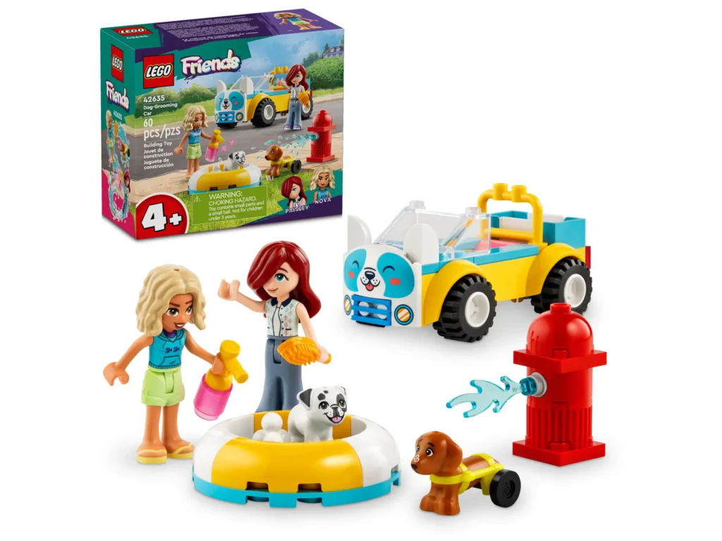 lego friends 42635 dog grooming car