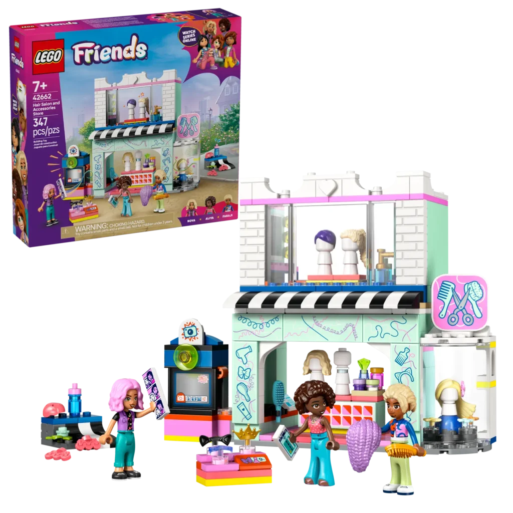 lego friends 42662 hair salon and accessories shop