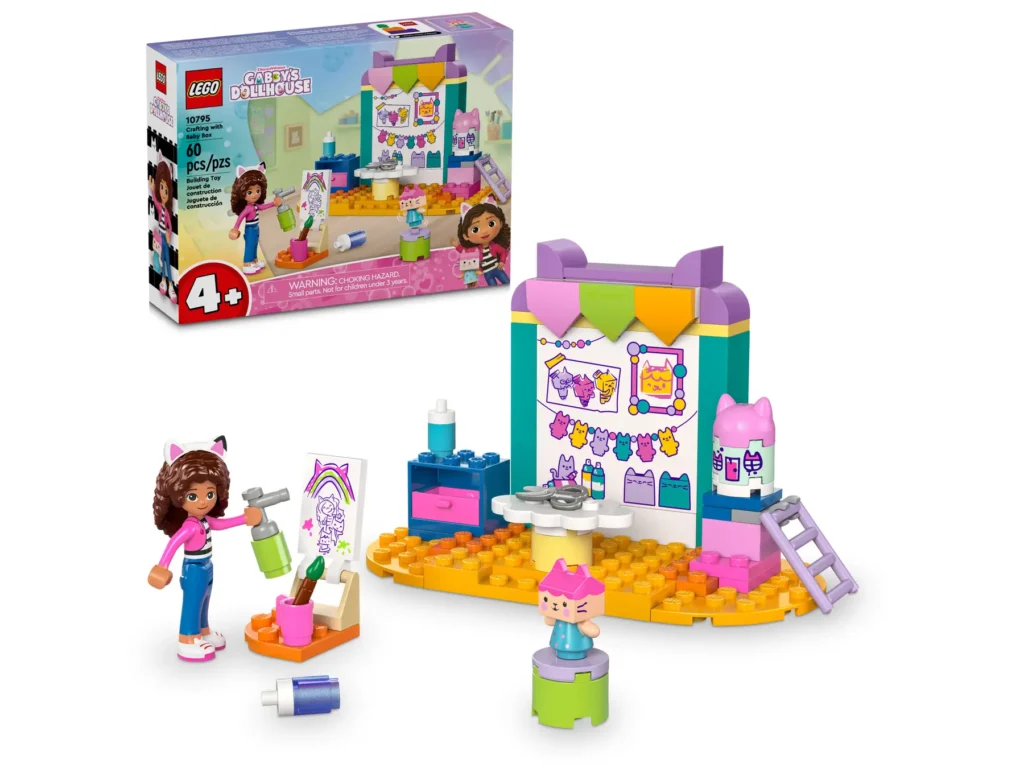 lego gabby's dollhouse 10795 crafting with baby box