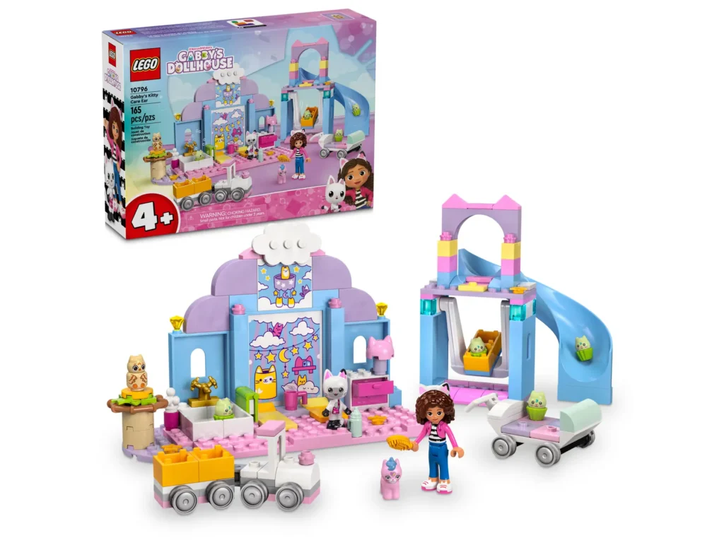 lego gabby's dollhouse 10796 gabby's kitty care ear
