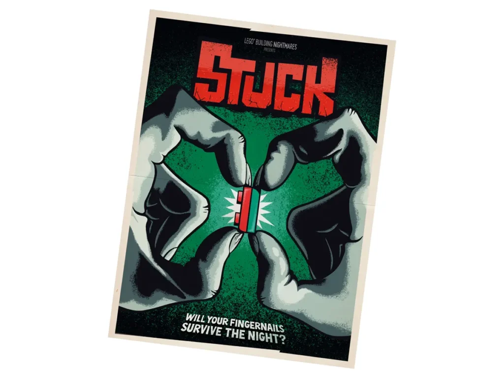 lego horror posters stuck