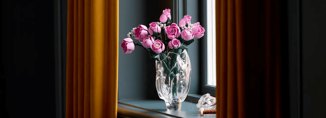 lego icons 10374 bouquet of pink roses