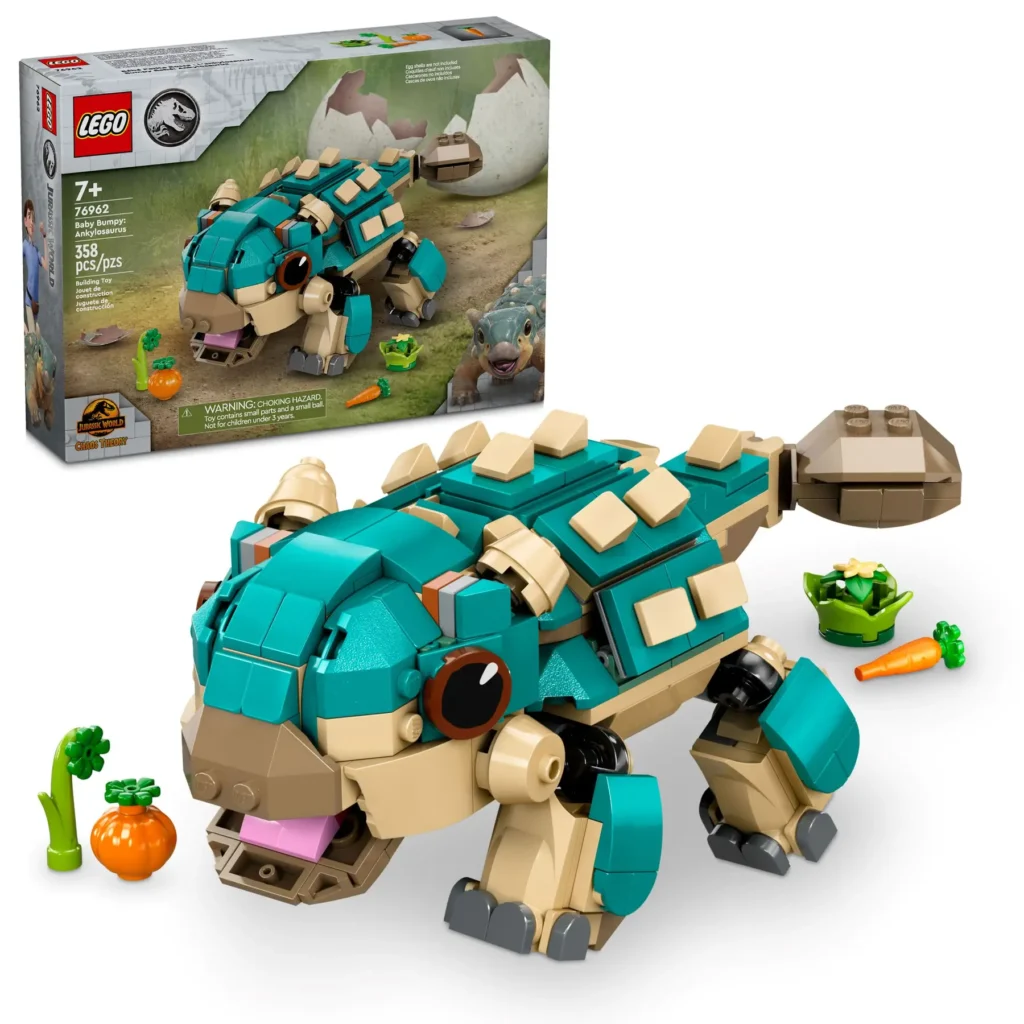 lego jurassic world 76962 baby bumpy ankylosaurus