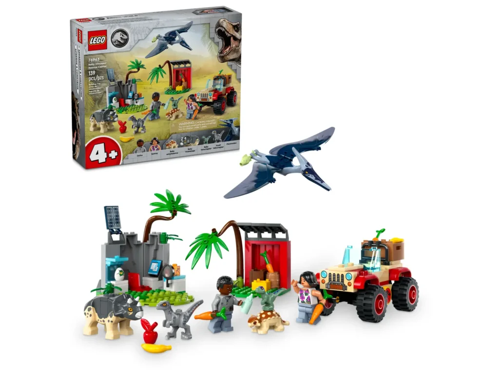 lego jurassic world 76963 baby dinosaur rescue centre