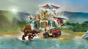 lego jurassic world 76976 spinosaurus & quetzalcoatlus air mission