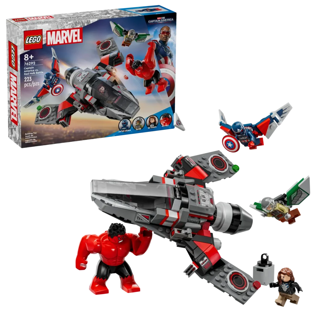 lego marvel 76292 captain america vs. red hulk battle