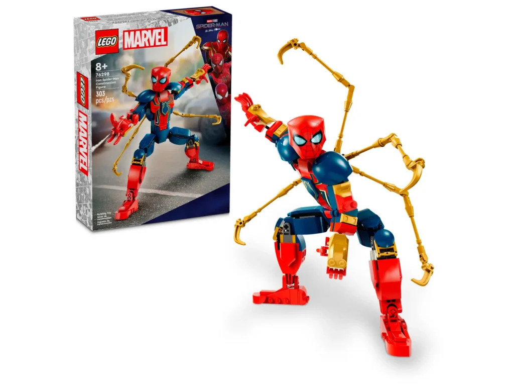 lego marvel 76298 iron spider man construction figure