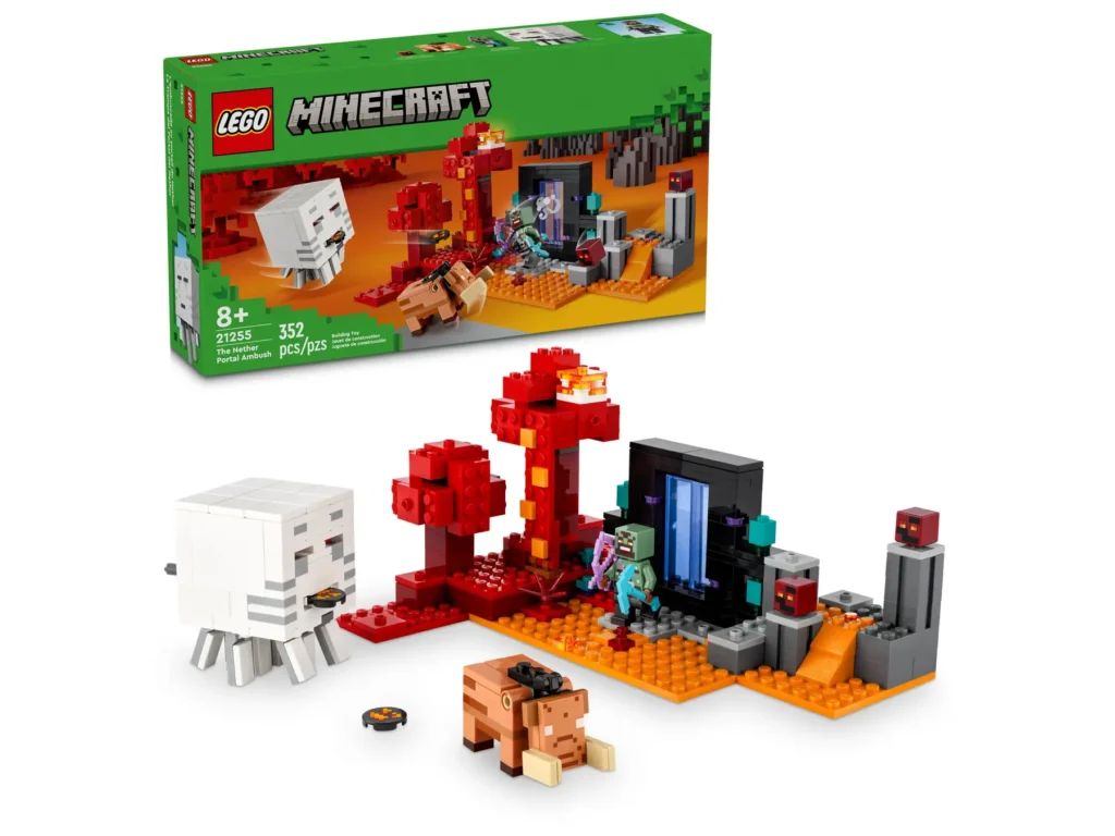 lego minecraft 21255 the nether portal ambush