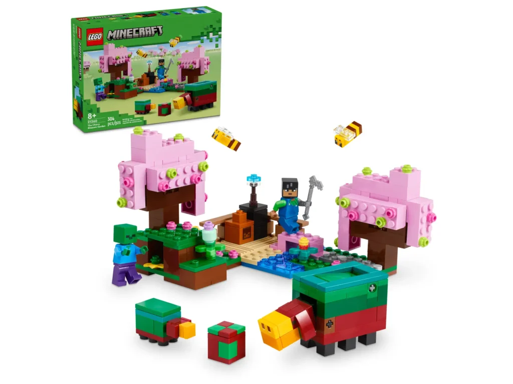 lego minecraft 21260 the cherry blossom garden
