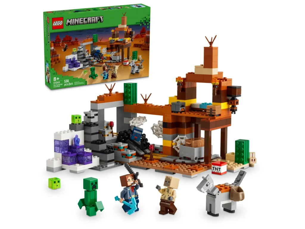 lego minecraft 21263 the badlands mineshaft