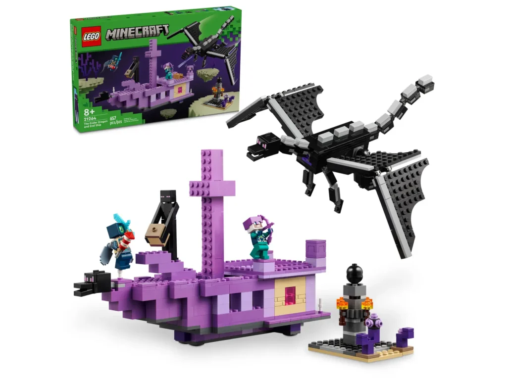 lego minecraft 21264 the ender dragon and end ship