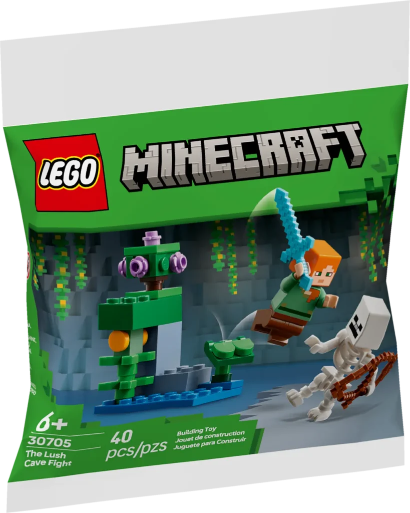 lego minecraft 30705 the lush cave fight