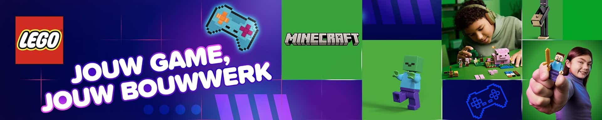 lego minecraft banner