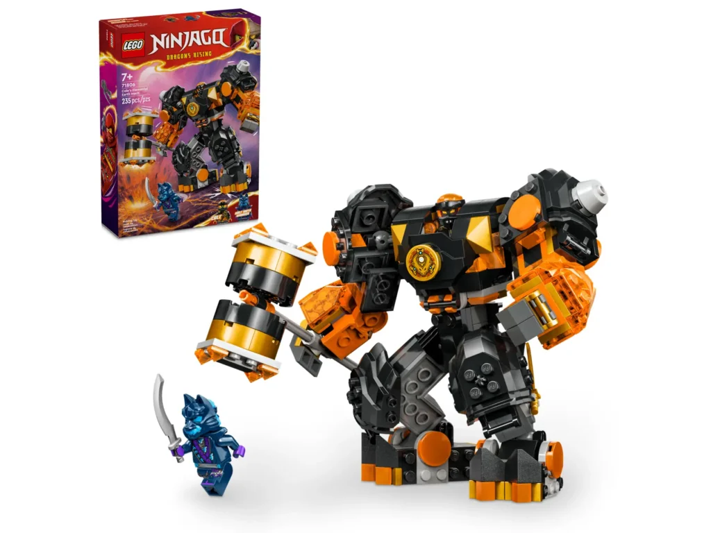 lego ninjago 71806 cole's elemental earth mech