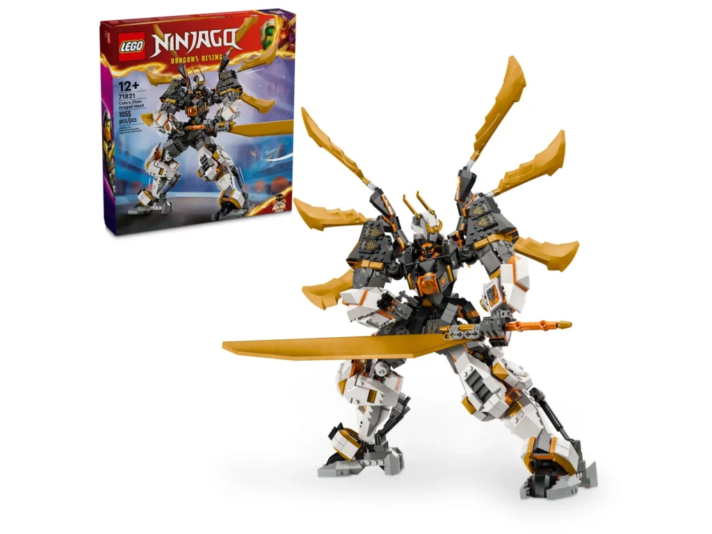 lego ninjago 71821 cole's titan dragon mech