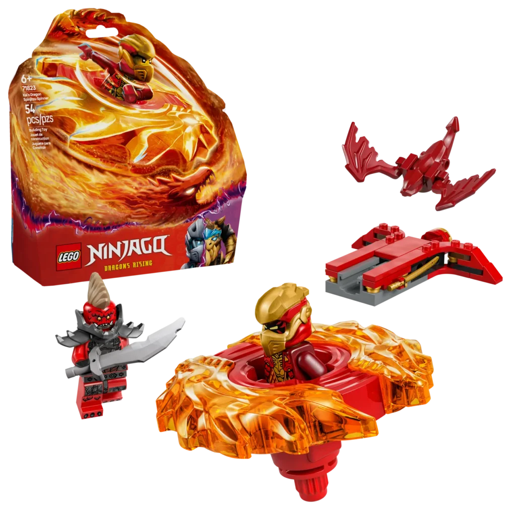 lego ninjago 71823 kai's dragon spinjitzu spinner