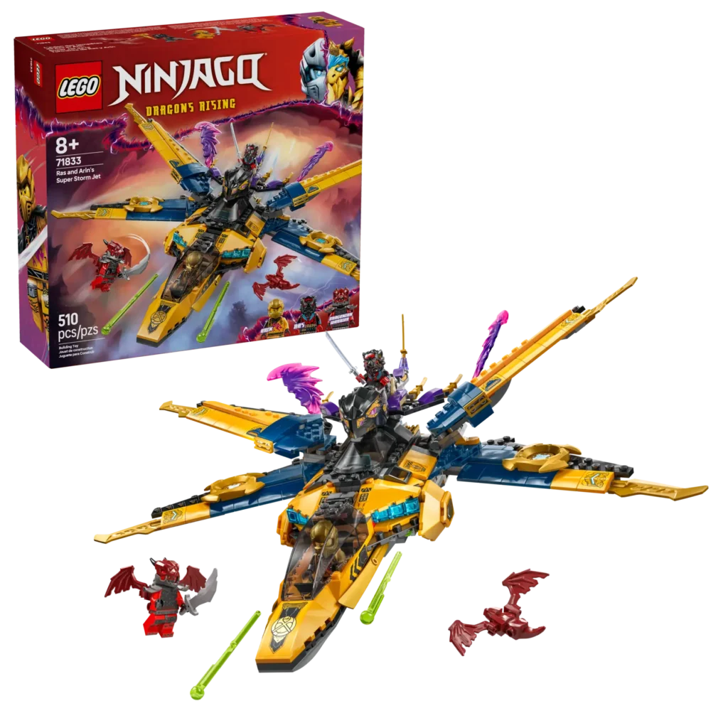 lego ninjago 71833 ra's and arin's super storm jet
