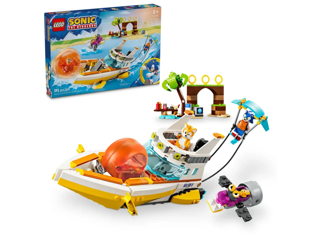 lego sonic 76997 tails' adventure boat