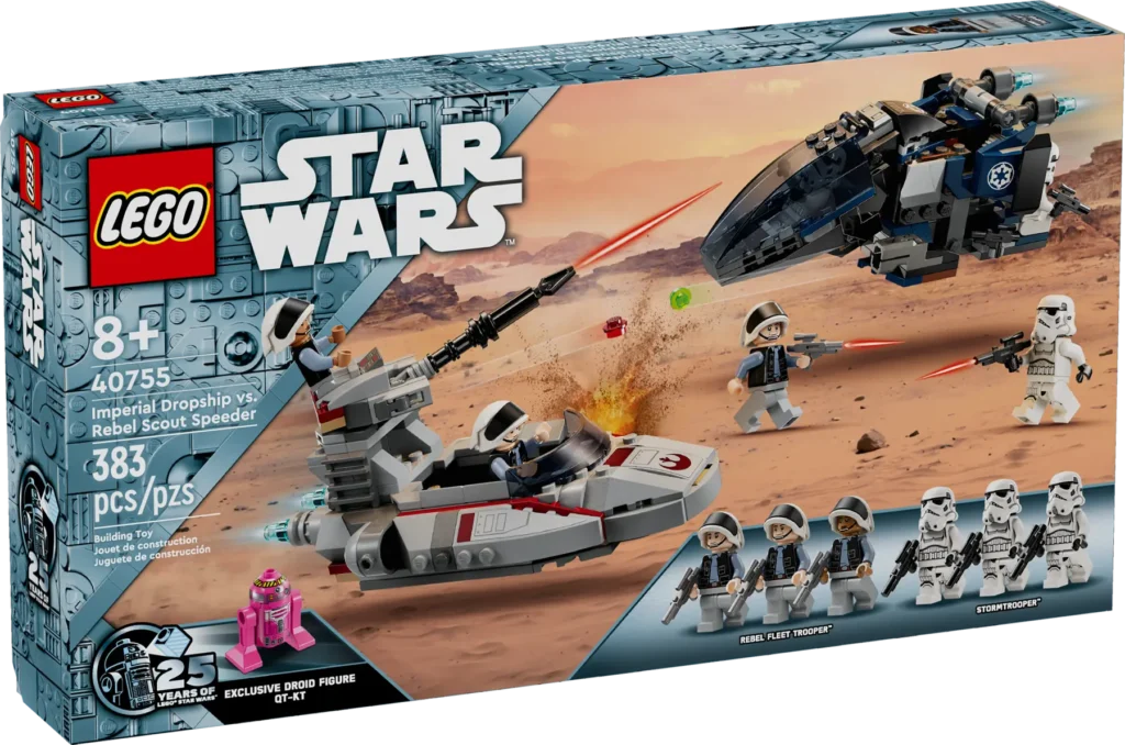 lego star wars 40755 imperial dropship vs. rebel scout speeder