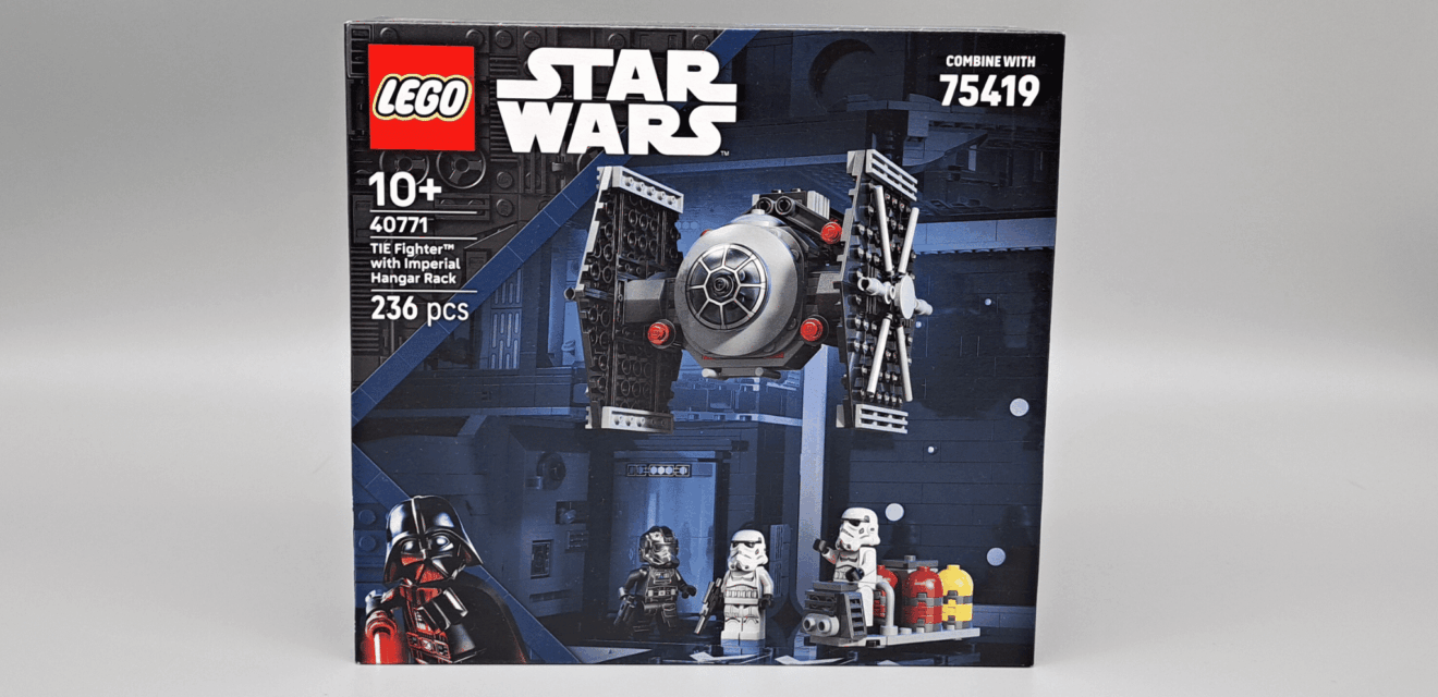 [Review] LEGO Star Wars 40771 TIE Fighter with Imperial Hangar Rack ...