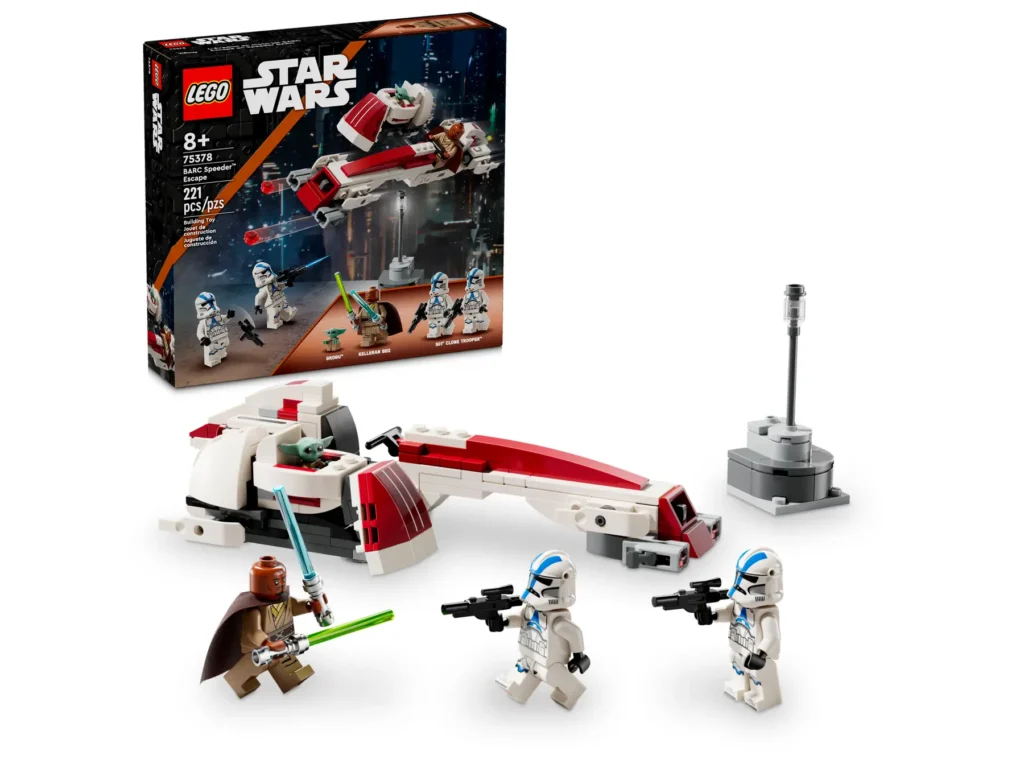 lego star wars 75378 barc speeder escape