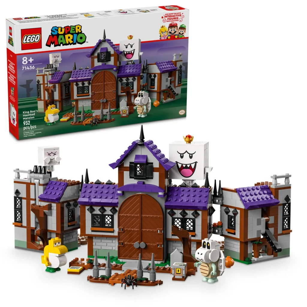 lego super mario 71436 king boo's haunted mansion