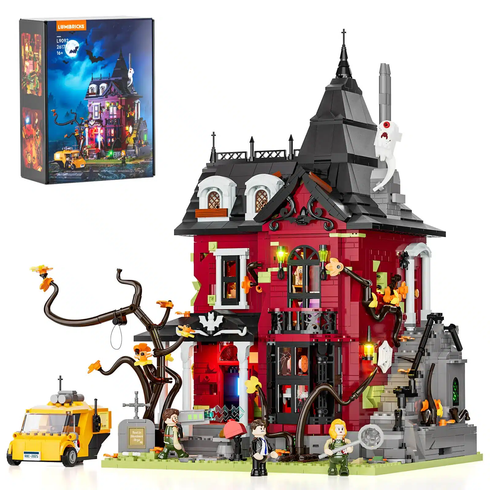 lumibricks l9092 midnight haunted mansion