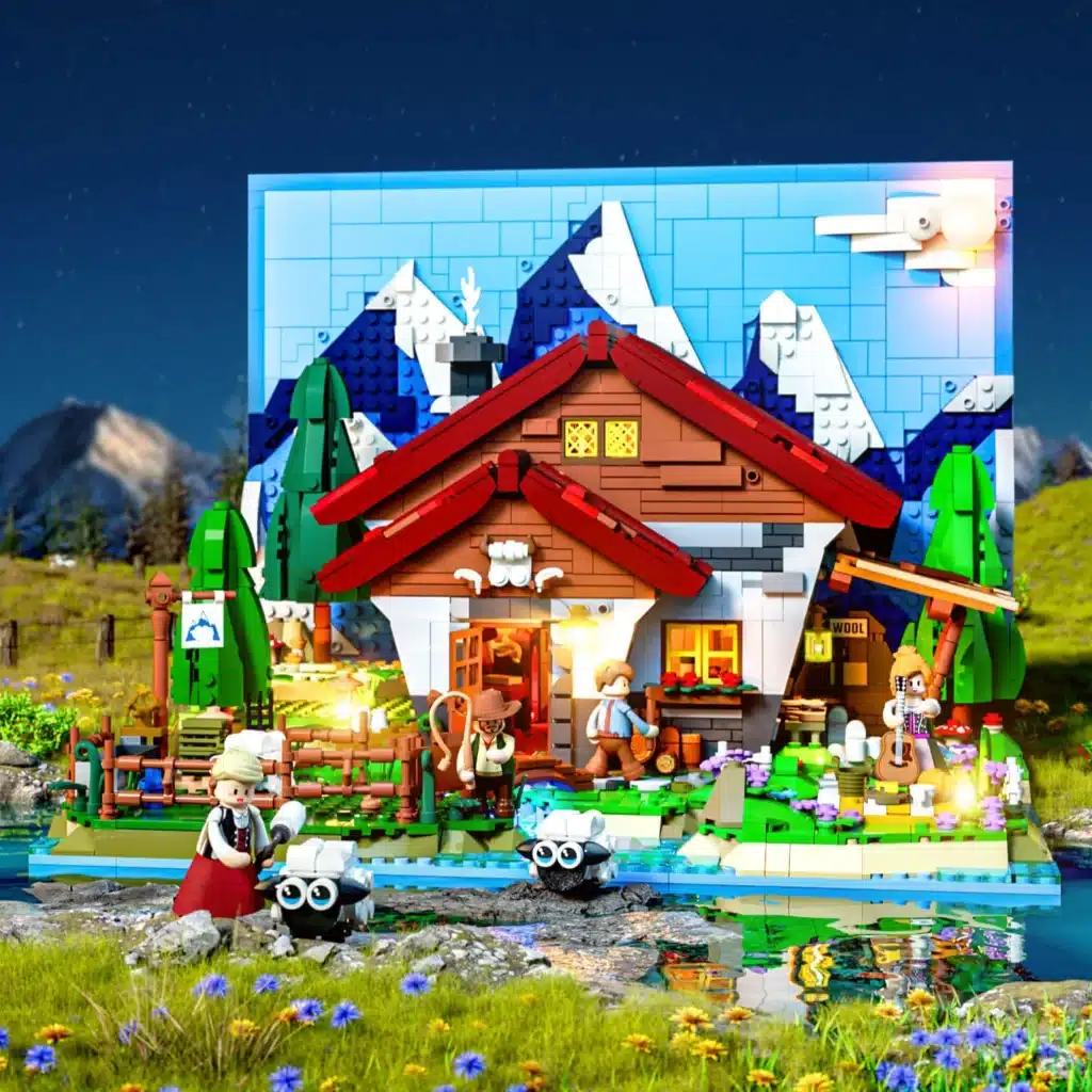 lumibricks l9094 shepherd's cottage (2)