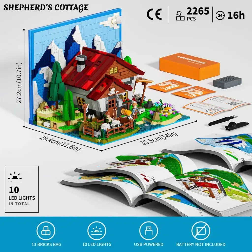 lumibricks l9094 shepherd's cottage (8)
