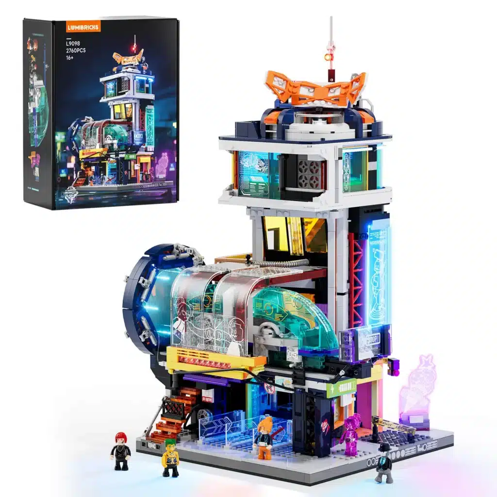 lumibricks l9098 floating train station (1)