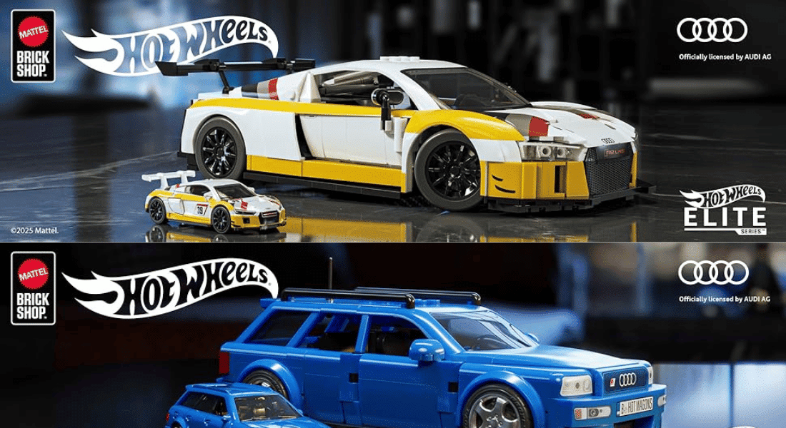 Mattel Brick Shop Hot Wheels ‘15 Audi R8 Lms & Mattel Brick Shop Hot Wheels Audi Avant RS2 aangekondigd