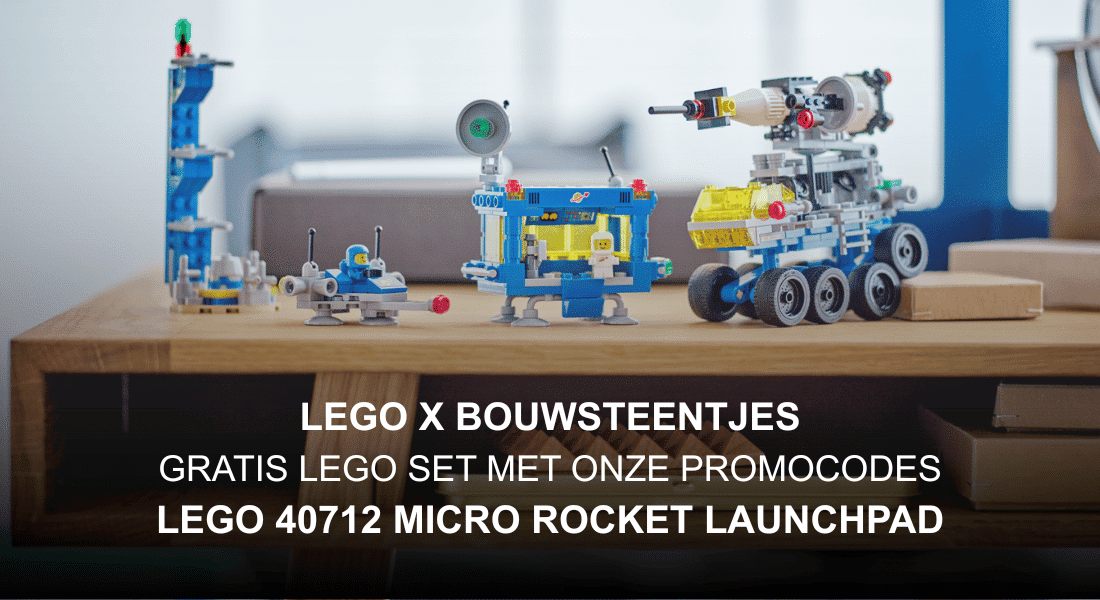 Vraag hier jouw code aan voor de gratis LEGO 40712 Mirco Rocket Launchpad GWP