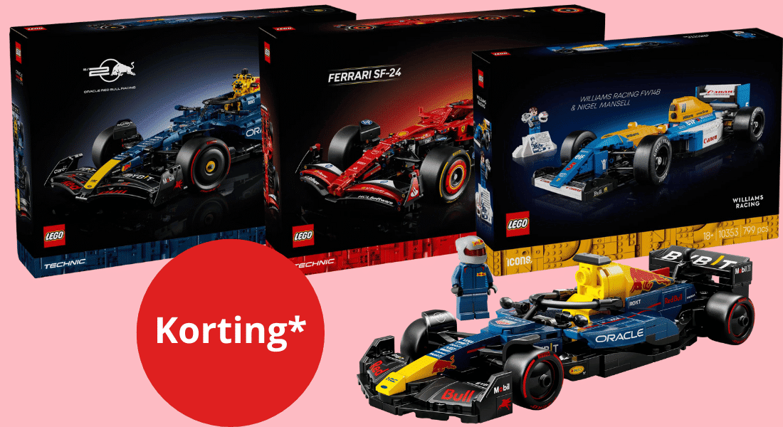 Korting op LEGO F1 sets bij Bol.com