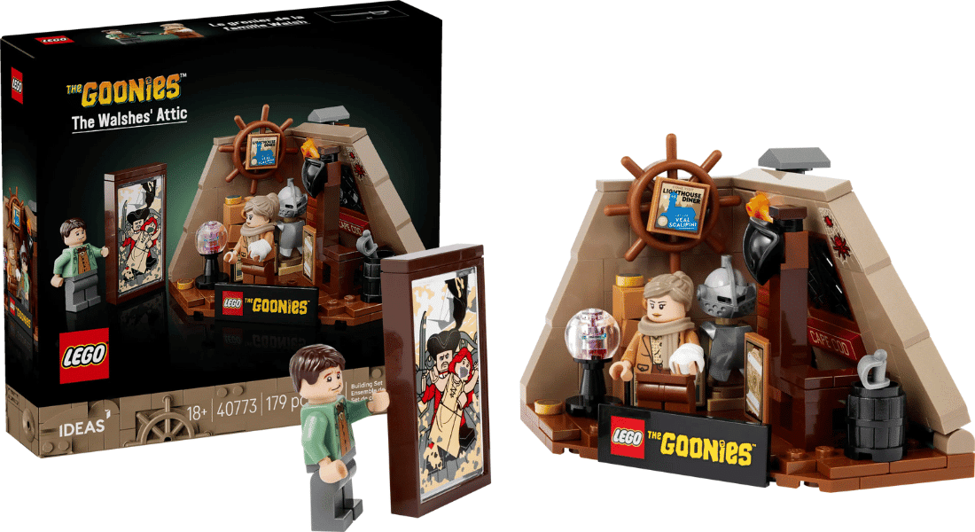 LEGO 40773 The Walsh’ Attic als cadeau bij aankoop van de LEGO Ideas The Goonies