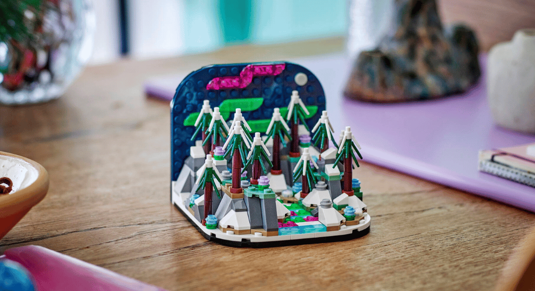 lego 40785 nothern lights diorama