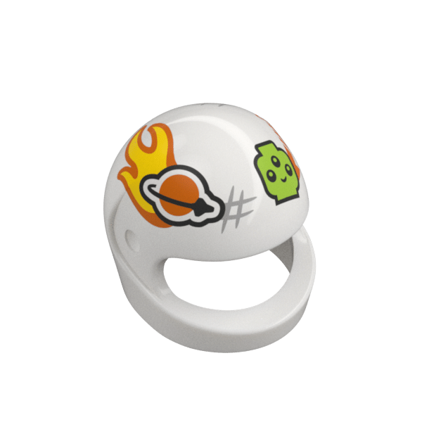 lego 6530123 mini crash helmet, no. 39