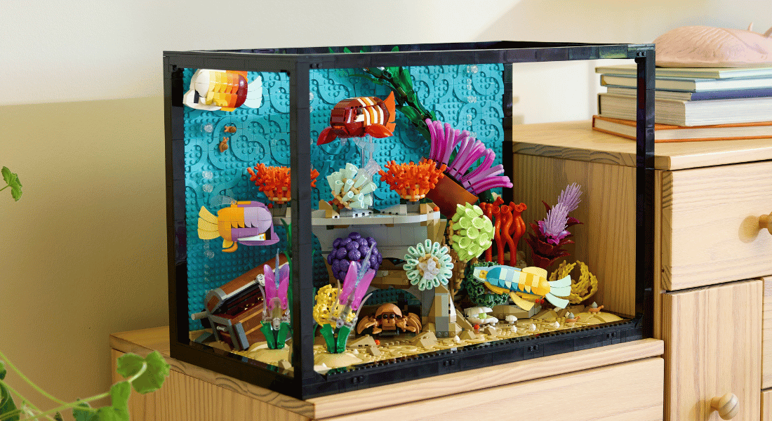 LEGO Icons 10366 Tropical Aquarium van 4154 steentjes onthuld – vanaf 13 november te koop