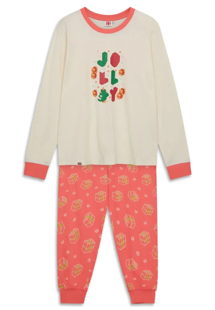 lego kerstpyjama voor volwassenen – gebroken wit