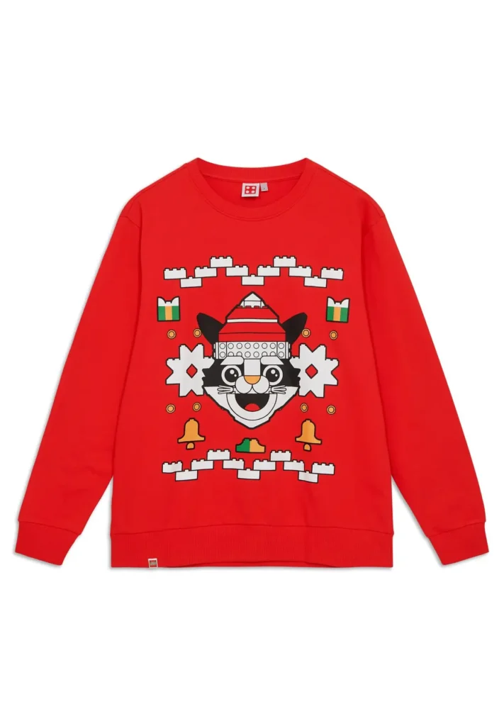 lego kerstsweatshirt voor volwassenen – rood