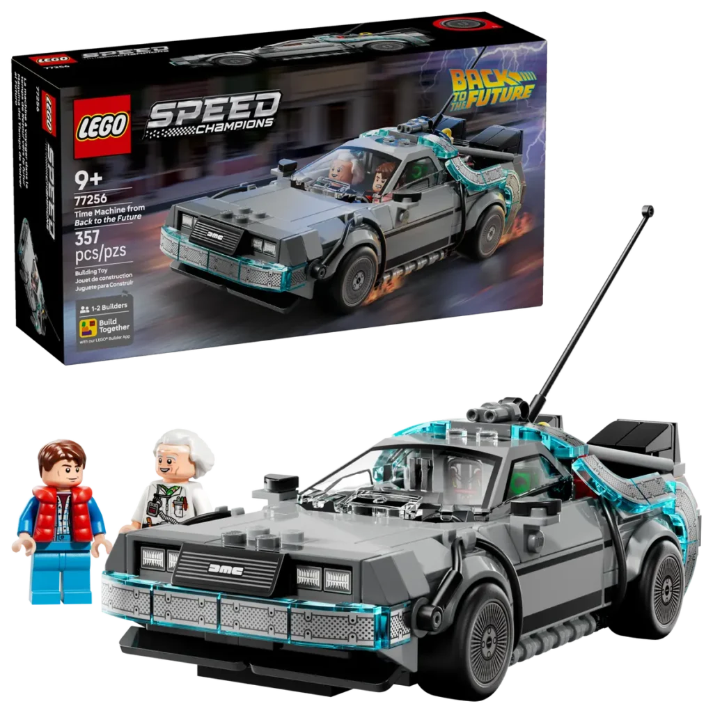 lego speed champions 77256 time machine from back to the future (1)