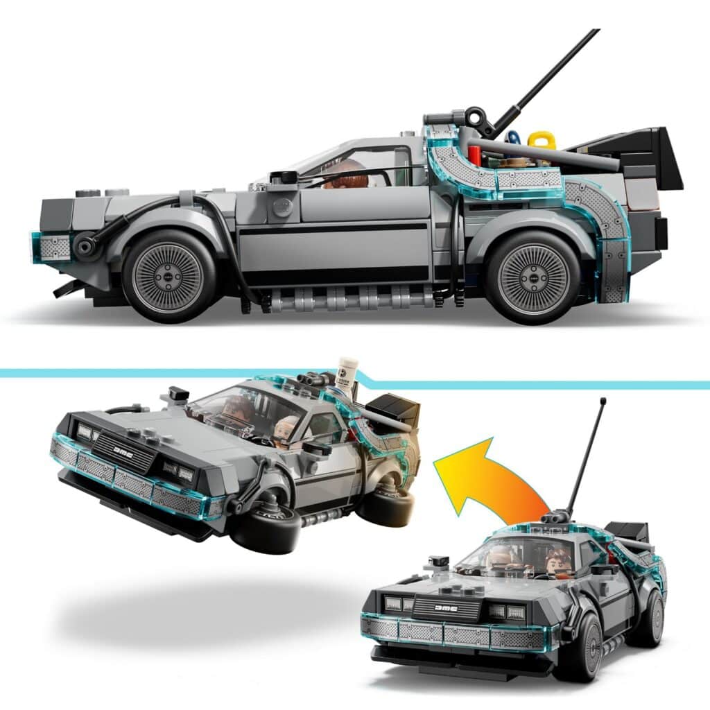 lego speed champions 77256 time machine from back to the future (2)