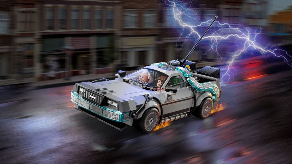 lego speed champions 77256 time machine from back to the future (4)